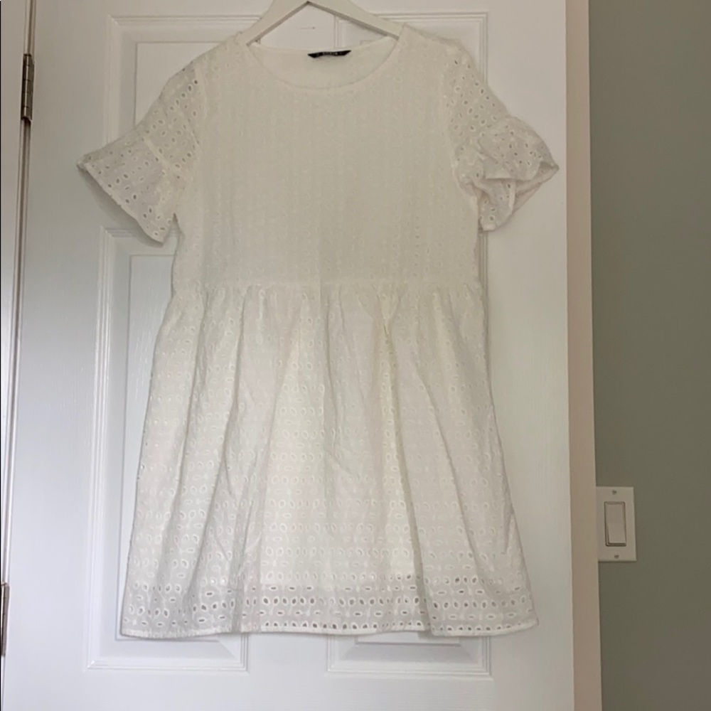 Women's eyelet babydoll dress